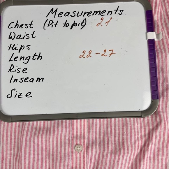 Chico’s 100% linen button down shirt ties on the waist size 1 (or regular M) - Picture 5 of 8